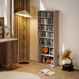 Wyld Haus Paleni Natural Wood Finish 8 Compartment Media Storage Unit - thumbnail 9