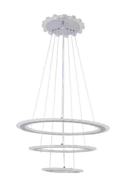 Living and Home Modern LED Pendant Light Chandelier in Silver - image 1