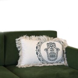 KDMD Hamsa Mandala Cushion Cover - 30x50cm - green - Size: 30x50 cm - thumbnail 4