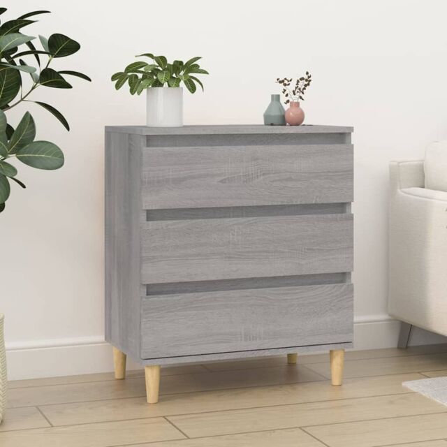 Berkfield Home Sideboard Grey Sonoma 60x35x70 cm Engineered Wood - Size: 60 x 35 x 70 cm - image 1