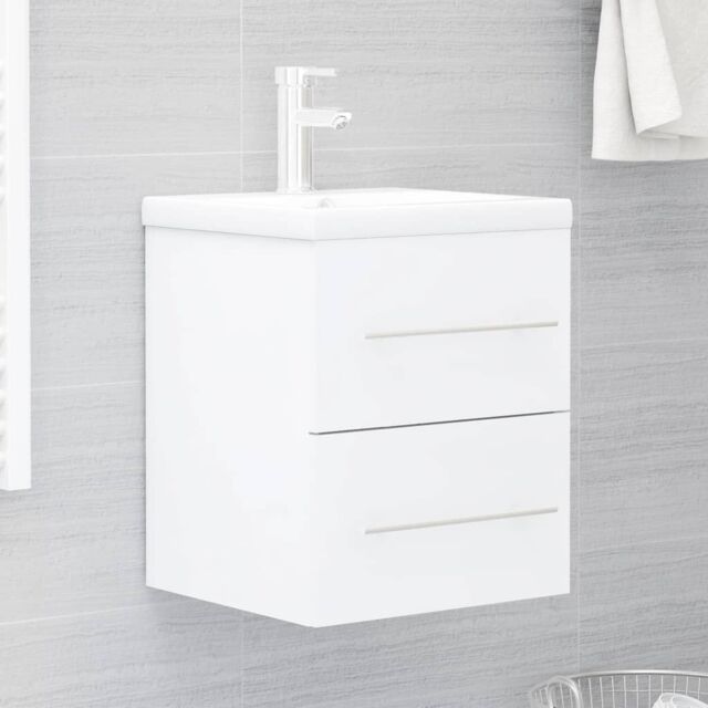 Berkfield Home Sink Cabinet White 41x38.5x48 cm Engineered Wood - image 1