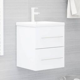 Berkfield Home Sink Cabinet White 41x38.5x48 cm Engineered Wood - thumbnail 1