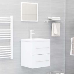 Berkfield Home Sink Cabinet White 41x38.5x48 cm Engineered Wood - thumbnail 6