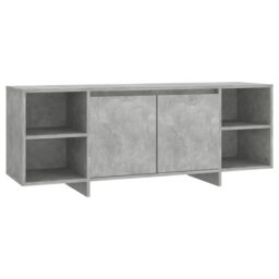 Berkfield Home TV Cabinet Concrete Grey 130x35x50 cm Engineered Wood - Size: 130 x 35 x 50 cm - thumbnail 2