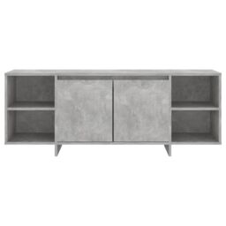 Berkfield Home TV Cabinet Concrete Grey 130x35x50 cm Engineered Wood - Size: 130 x 35 x 50 cm - thumbnail 5