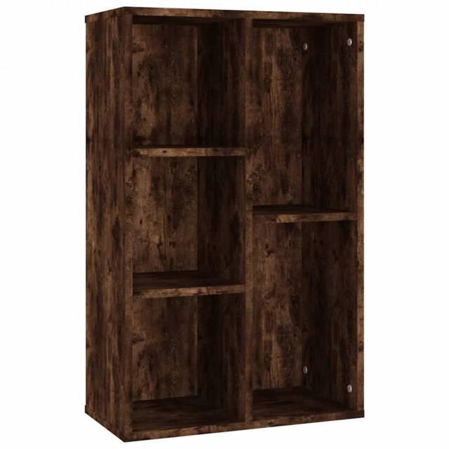 Berkfield Home Book Cabinet/Sideboard Smoked Oak 50x25x80 cm Engineered Wood in Brown - Size: 50 x 25 x 80 cm - image 1