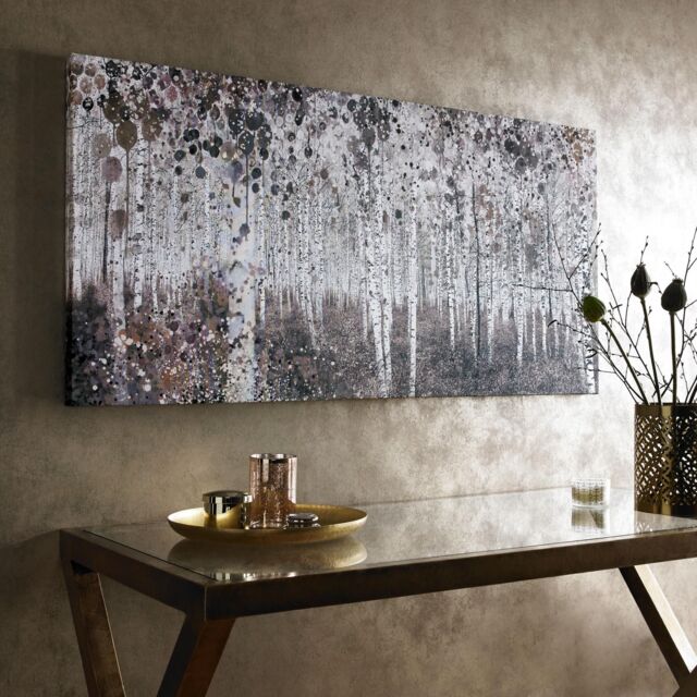 Art for the Home Neutral Watercolour Wood Printed Canvas in Beige - image 1