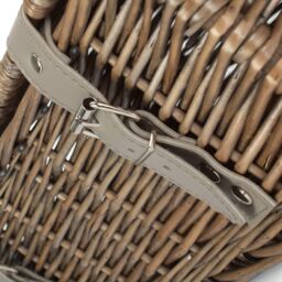 Red Hamper Wicker Antique Wash Unlined 35cm Empty Hamper Basket in Grey - thumbnail 5