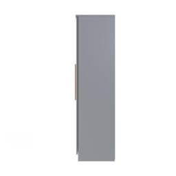 Ready Assembled 2 U Helmsley Tall 5 Door 2 Drawer 1 Mirror Wardrobe (Ready Assembled) in Dark Grey - thumbnail 2