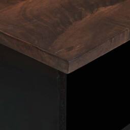 Berkfield Home TV Cabinet - 100 x 33.5 x 46 cm, made from solid mango wood in Brown - Size: 100 x 33.5 x 46 cm - thumbnail 7