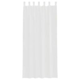 Berkfield Home Voile Curtains with Loops 2 pcs White 140x225 cm - thumbnail 4