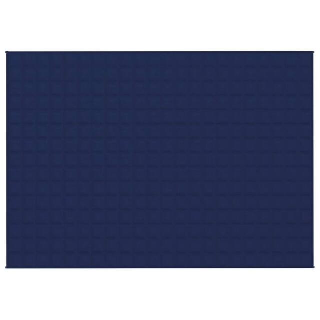 Berkfield Home Weighted Blanket Blue 155x220 cm 11 kg Fabric - image 1
