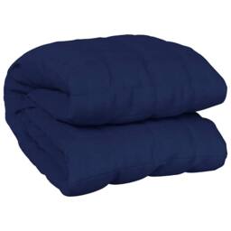 Berkfield Home Weighted Blanket Blue 155x220 cm 11 kg Fabric - thumbnail 3
