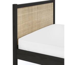 Cheshire Zinc Rattan Bed - Black - Double (135cm) - thumbnail 5