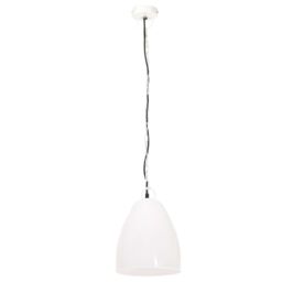 Berkfield Home Industrial Hanging Lamp 25 W White Round 32 cm E27 - thumbnail 4