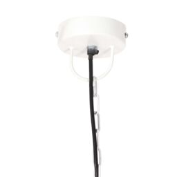 Berkfield Home Industrial Hanging Lamp 25 W White Round 32 cm E27 - thumbnail 6