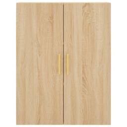 Berkfield Home Highboard Sonoma Oak 69.5x34x180 cm Engineered Wood in Light Tan - thumbnail 5