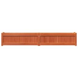 Berkfield Home Garden Planter Wax Brown 180x31x31 cm Solid Wood Pine - Size: 180 x 31 x 31 cm - thumbnail 5