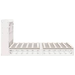 Berkfield Home Bookcase Bed without Mattress White 140x190 cm Solid Wood Pine - thumbnail 7