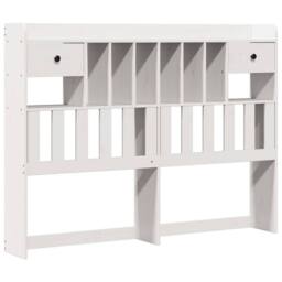 Berkfield Home Bookcase Bed without Mattress White 140x190 cm Solid Wood Pine - thumbnail 6