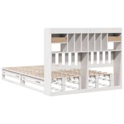 Berkfield Home Bookcase Bed without Mattress White 140x190 cm Solid Wood Pine - thumbnail 8