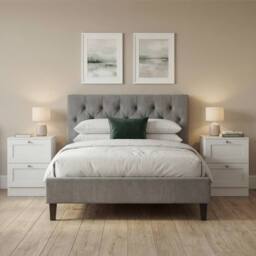 Home Discount Vida Designs Altino 2 Drawer Bedside Cabinet Chest, Set of 2 in White - thumbnail 4