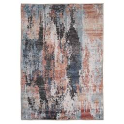 Kukoon Blue Grey Distressed Soft Pile Living Room Area Rug Bedroom Floor Mat - Size: 160 cm x 230 cm - thumbnail 1