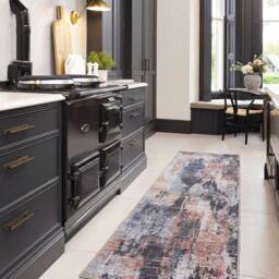 Kukoon Blue Grey Distressed Soft Pile Living Room Area Rug Bedroom Floor Mat - Size: 160 cm x 230 cm - thumbnail 4