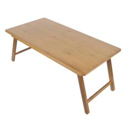 KORVIXA Bamboo Folding Tatami Coffee Table Low Table in Brown - Size: 0.6m2