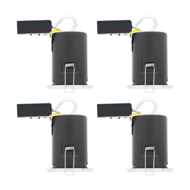 First Choice Lighting Set of 4 Fire Bathroom Downlights - Chrome IP65 Recessed Downlights in Silver - image 1