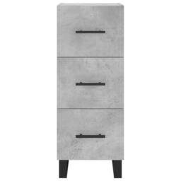 Berkfield Home Highboard Concrete Grey 34.5x34x180 cm Engineered Wood - thumbnail 6
