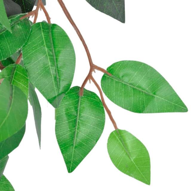Berkfield Home Artificial Plant Ficus Tree with Pot 90 cm in Green - image 1