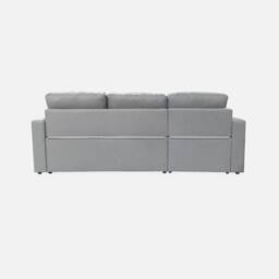 sweeek 3-seater compact reversible corner sofa bed in Light Grey - thumbnail 3