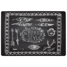 Benjamin Tate Design Boho Style Motivating Phrase Rug in Natural - Size: Large - thumbnail 1