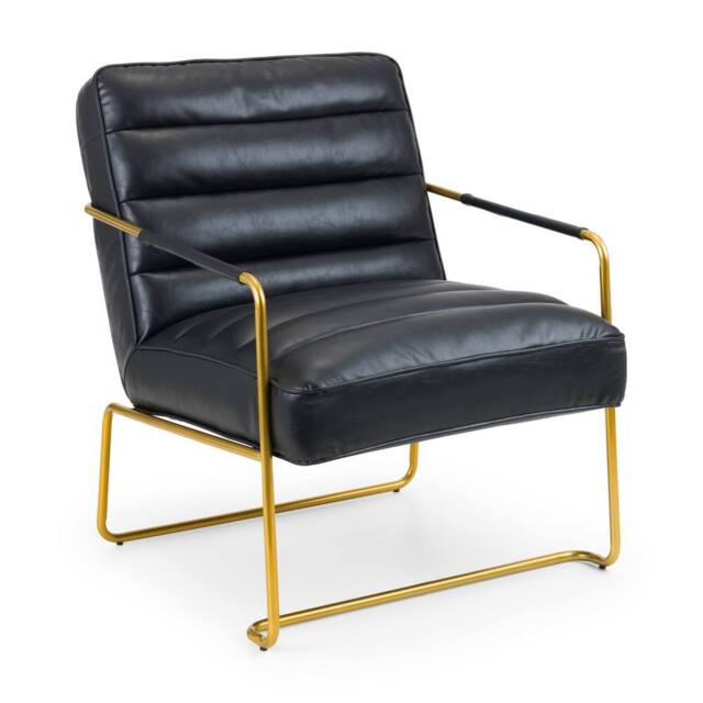 Cheshire Premium Stylish Black & Gold Giorgio Chair - image 1