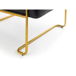 Cheshire Premium Stylish Black & Gold Giorgio Chair - thumbnail 4