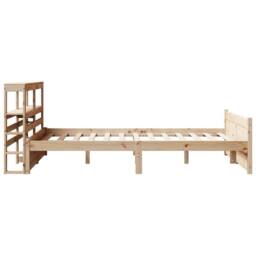 Berkfield Home Beautiful Bed Frame with Headboard without Mattress 120x200 cm in Light Tan - Size: Small Double - thumbnail 7