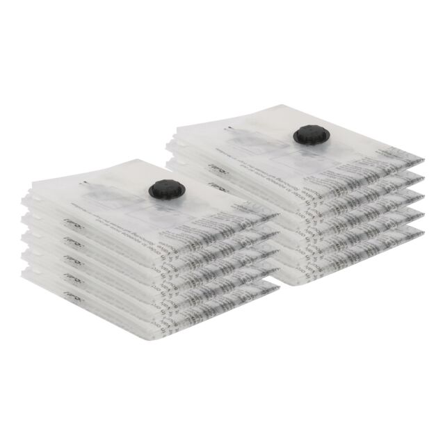 Harbour Housewares Vacuum Storage Bags - Medium (50 x 70cm) - White - Pack of 10 - image 1