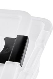 Keeeper Set of 4 Storage Crystal-box 12 Litre with Lid - Transparent in Clear - thumbnail 5