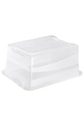Keeeper Set of 4 Storage Crystal-box 12 Litre with Lid - Transparent in Clear - thumbnail 4