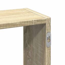 Berkfield Home Wall Shelf Sonoma Oak 159x18x66 cm Engineered Wood in Light Tan - Size: 159 x 18 x 66 cm - thumbnail 8