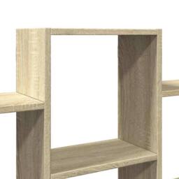 Berkfield Home Wall Shelf Sonoma Oak 159x18x66 cm Engineered Wood in Light Tan - Size: 159 x 18 x 66 cm - thumbnail 7