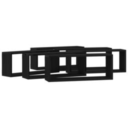 Berkfield Home Wall Shelves 6 pcs Black Oak 60x15x23 cm Engineered Wood - Size: 60 x 15 x 23 cm - thumbnail 5