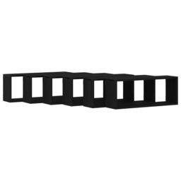 Berkfield Home Wall Shelves 6 pcs Black Oak 60x15x23 cm Engineered Wood - Size: 60 x 15 x 23 cm - thumbnail 2
