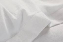 Homes-Linen Plain Thermal Flannelette Flat Sheet 100% Brushed Cotton Bedding in White - Size: Single - thumbnail 2