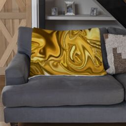 Benjamin Tate Design Golden Liquid Blanket in Natural - Size: 120 cm x 150 cm - thumbnail 2