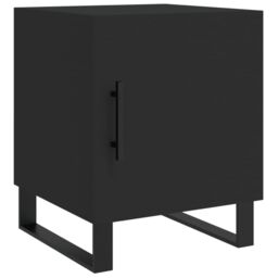 Berkfield Home Bedside Cabinets 2 pcs Black 40x40x50 cm Engineered Wood - Size: 40 x 40 x 50 cm - thumbnail 6