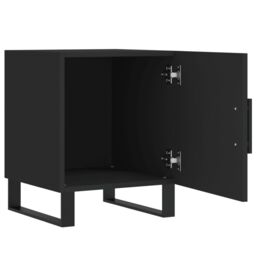 Berkfield Home Bedside Cabinets 2 pcs Black 40x40x50 cm Engineered Wood - Size: 40 x 40 x 50 cm - thumbnail 5
