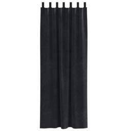 Berkfield Home Elegant Blackout Curtains with Hanging Loops - 2 Black Velvet Panels - thumbnail 4