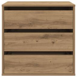 Berkfield Home Corner Chest of Drawers Artisian Oak 60x41x58 cm Engineered Wood in Brown - Size: 60 x 41 x 58 cm - thumbnail 4